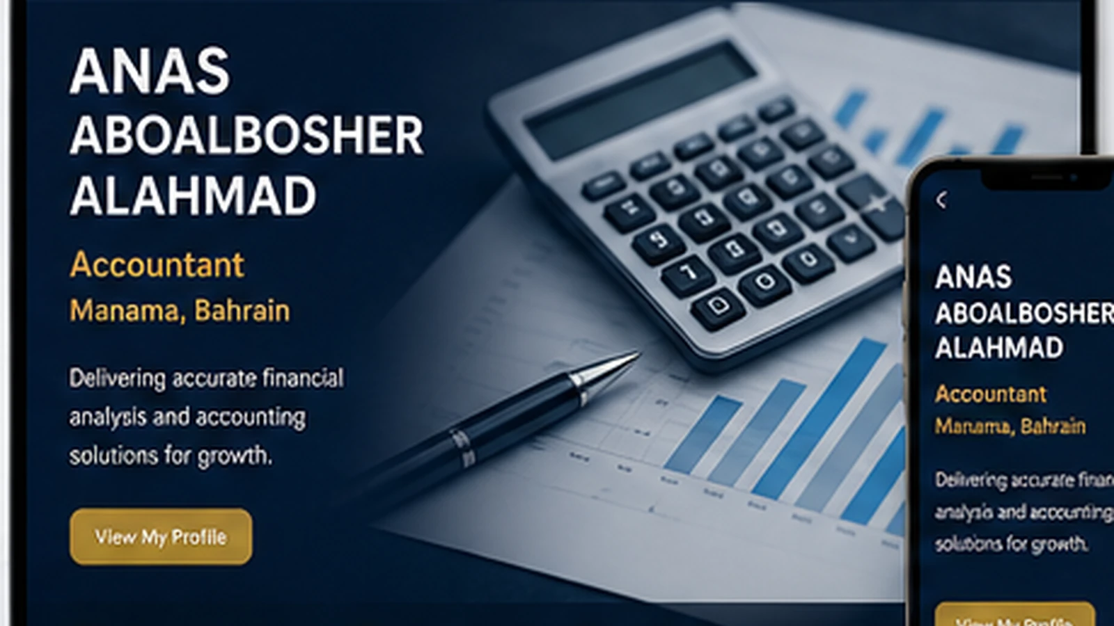 Editorial visual for Accounting and Business Analysis in Manama