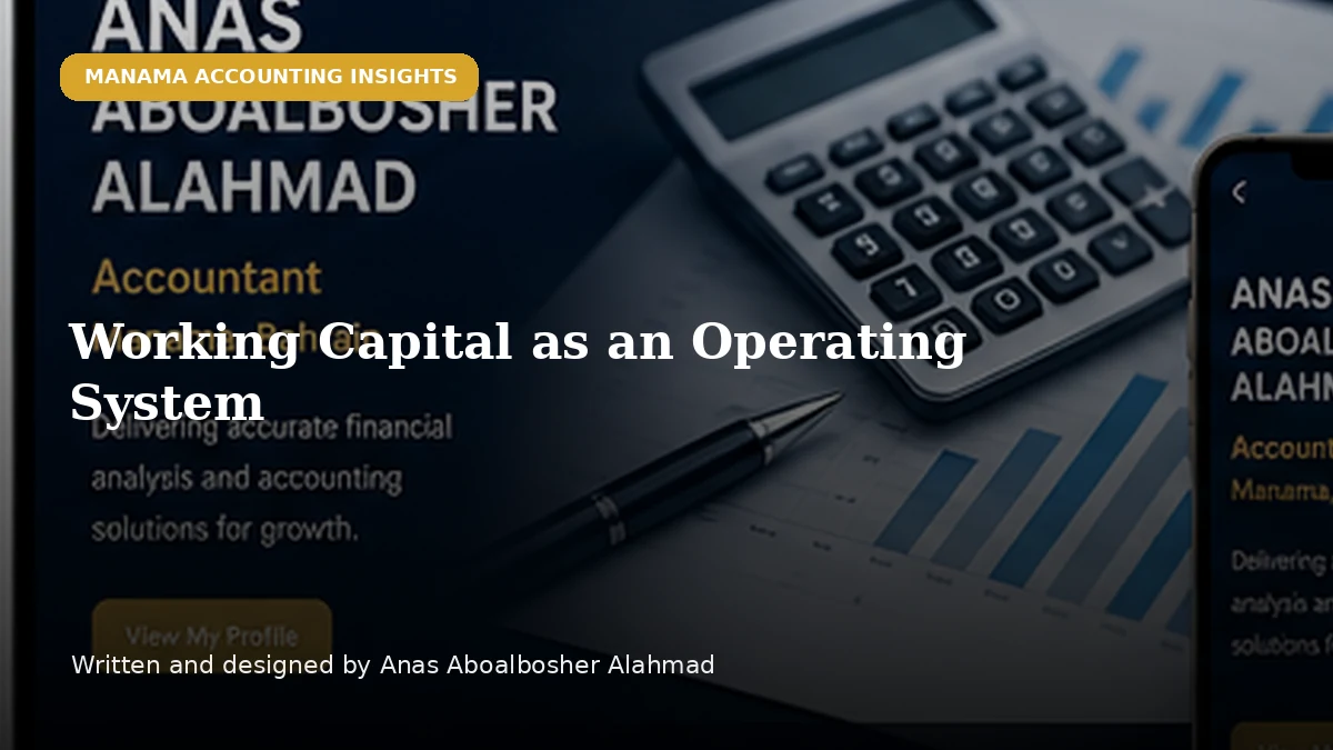 Working Capital as an Operating System by Anas Aboalbosher Alahmad